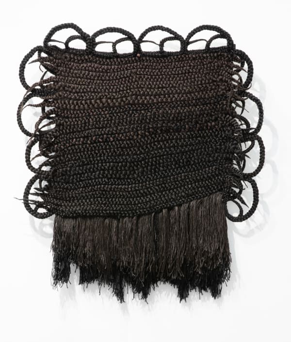 Joanne Petit-Frère, Tapestry of Braids #1 (Woven while Discovering bell hooks on YouTube), 2020
