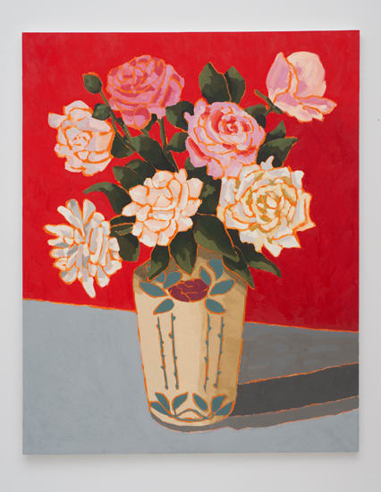 Holly Coulis, Roses with Red Background, 2011