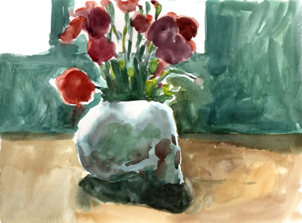 Tomory Dodge, Skull and Flowers, 2020