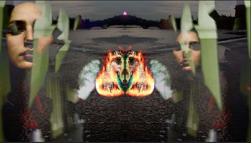 Pat O’Neill, Where the Chocolate Mountains, 2015