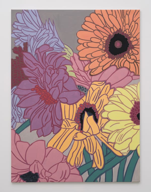 Hubert Schmalix, Flowers, "To the Middle, Big", 2022