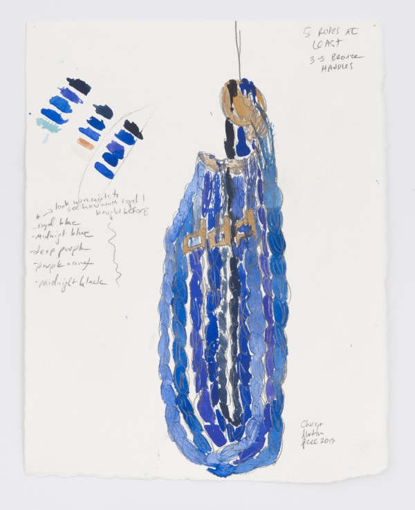 Katy Cowan, Sketch for Ropes and Chains and Handles Variation, 2017