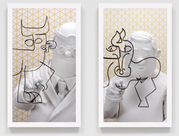 Brian Bress, Doctor/Patient #2 (on orange and yellow grids), 2014