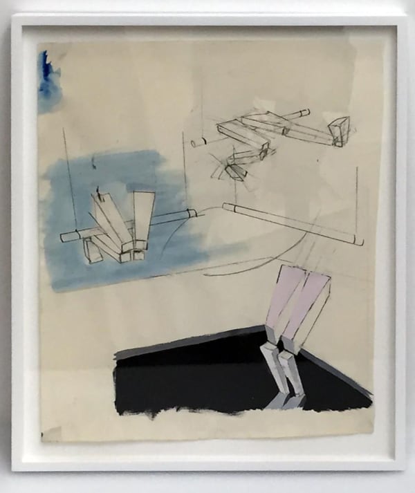 Ericka Beckman, Study for Hit and Run: Marionette, 1977