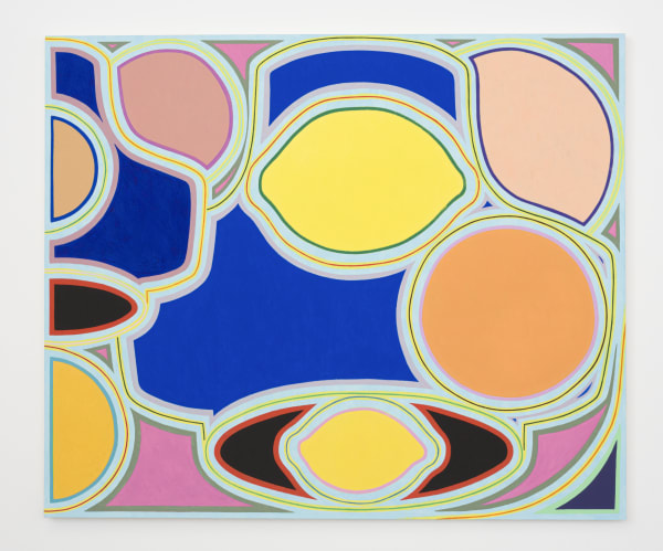 Holly Coulis, Vases and Citrus, Above, 2020