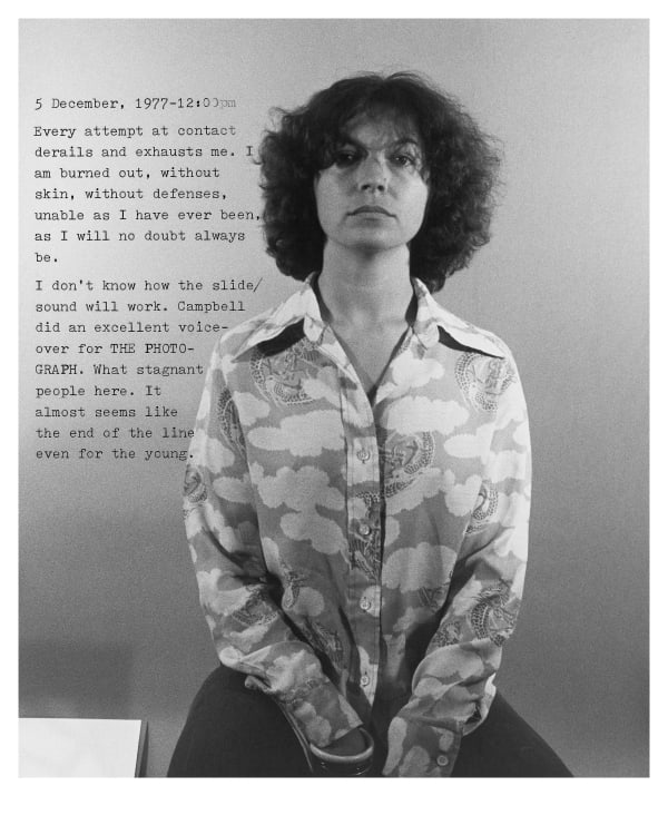 Donna-Lee Phillips, Fragments from a Visual Journal (5 December 1977-12:00pm), 1977, printed 2018