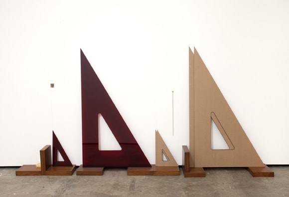 Amanda Ross-Ho, TRIANGLES AND TEAK REAMS, 2010