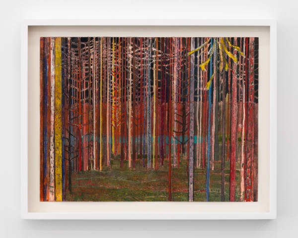 Sky Glabush, Red Forest Interior (Study), 2024
