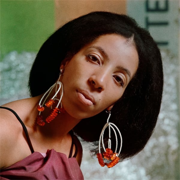Kwame Brathwaite, Untitled (Carolee Prince color portrait wearing her own designs), 1971 c.