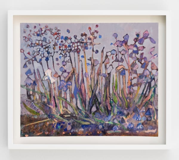 Sky Glabush, Purple Flowers (Study), 2024