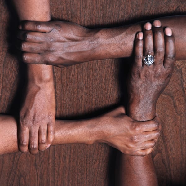 Kwame Brathwaite, Untitled (Hands in the Shape of a Unity Symbol), 1971 c.