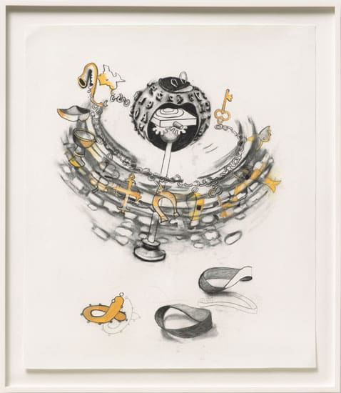 Ericka Beckman, Study for Selectric (Industrial Series from 1985 notebook), 2015