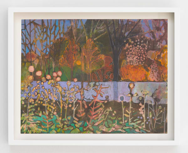 Sky Glabush, Pond with Weeds (Study), 2022