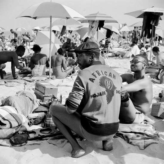 Kwame Brathwaite, Untitled (Jimmy Abu on the beach. Riis beach), 1963 c.