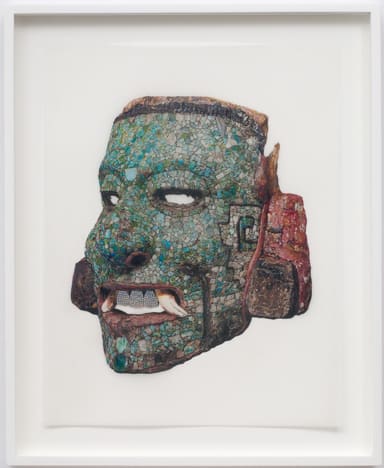 Nathan Mabry, Mosaic Mask (Pearly Whites), 2008