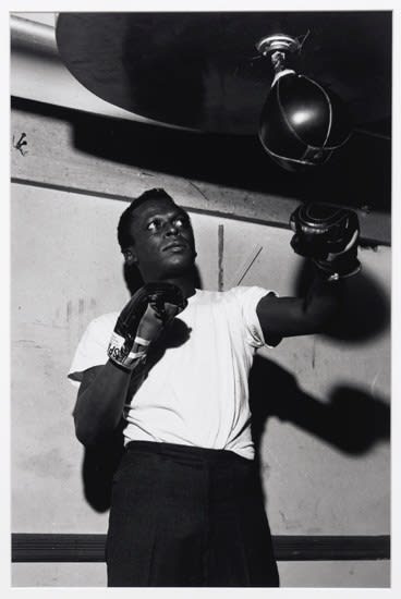 Kwame Brathwaite, Untitled (Miles on speed bag), 1964 c.