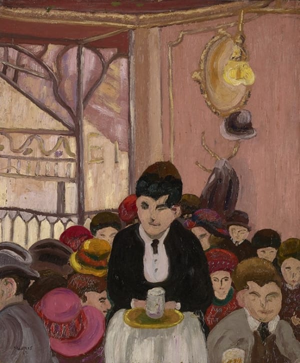 Cedric Morris Parisian cafe scene