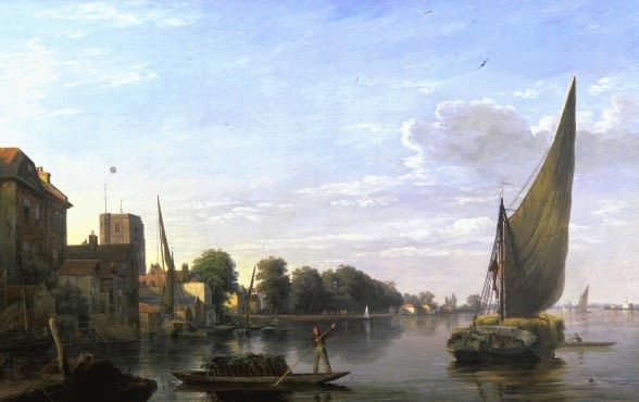 Charles Deane, Chelsea from the River, 1823
