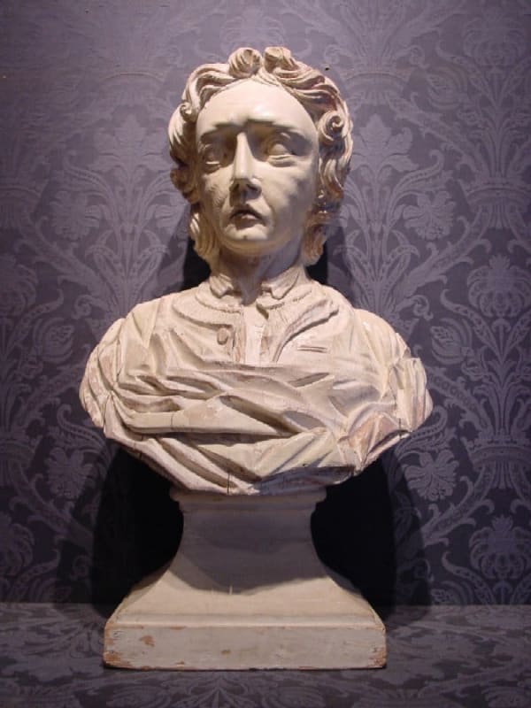 English School, Portrait Bust of John Locke FRS (1632-1704), c. 1700