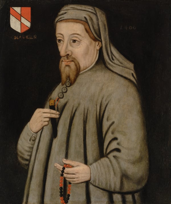 English School, Portrait of Geoffrey Chaucer (c. 1340-1400), 16th Century