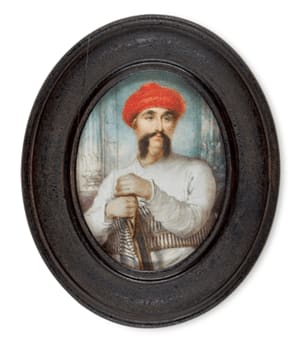 Ozias Humphry RA, Portrait of Asaf-ud-Daula, Nawab Wazir of Oudh, 1786