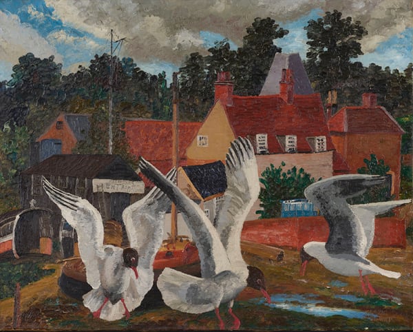 Cedric Morris, Pin Mill and black headed gulls
