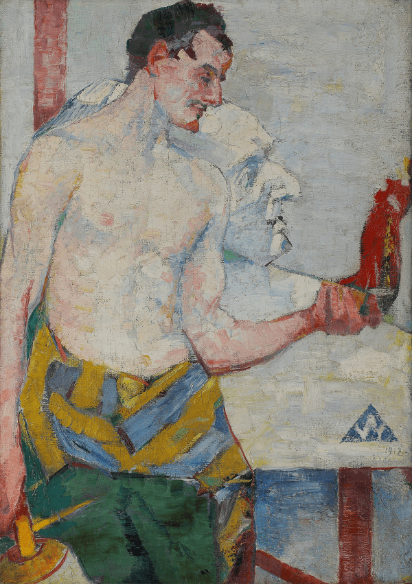 portrait of henri gaudier brzeska by alfred wolmark