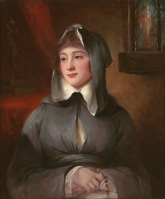 George Romney, Portrait of Madame Larcena, in a Nun’s Habit, 1786