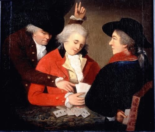 The Rev. Matthew William Peters RA, The Card Sharps, c. 1790