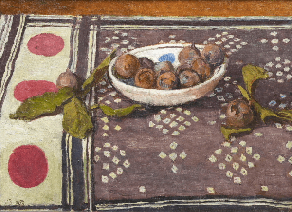 vanessa bell still life with a bowl of medlars