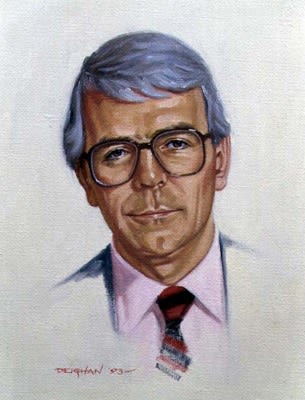 Peter Deighan, Portrait of John Major PM, 1993