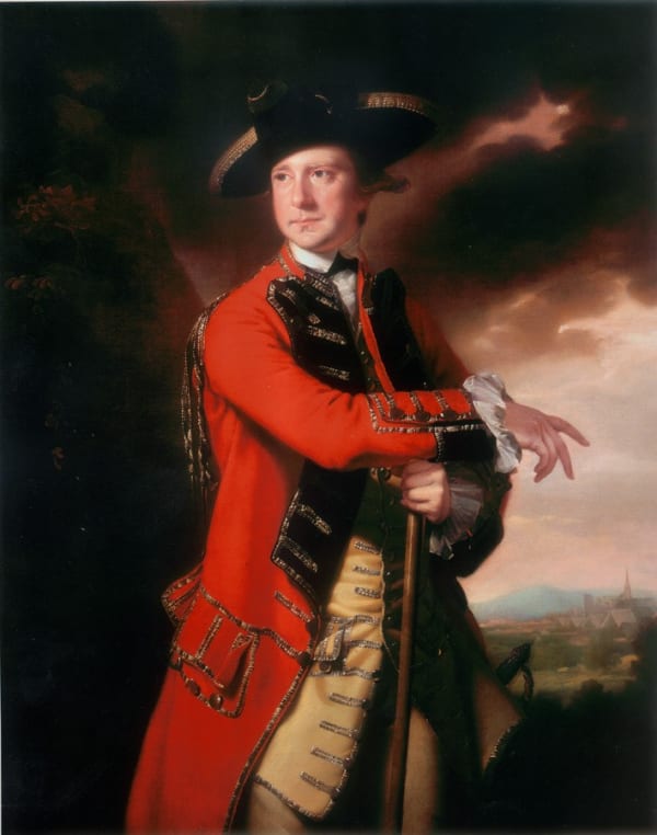 Joseph Wright of Derby ARA, Portrait of an officer of the 50th Foot, identified as Major Sir Alexander Hope (1728-94), 4th Bt., c. 1765-70