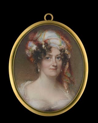 Anne Mee (née Foldsone), Portrait of a Lady wearing a Turban, early 19th century