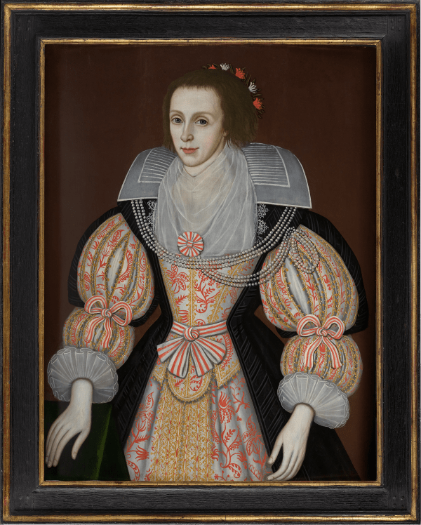 English School portrait of a lady in the early 1620s currently for sale at Philip mould & company