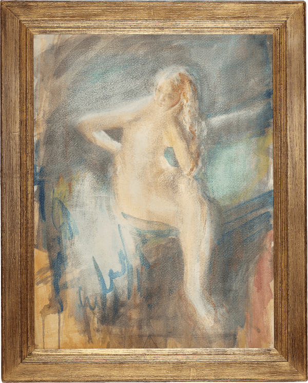 Ambrose McEvoy, Seated Nude, c. 1915-1920