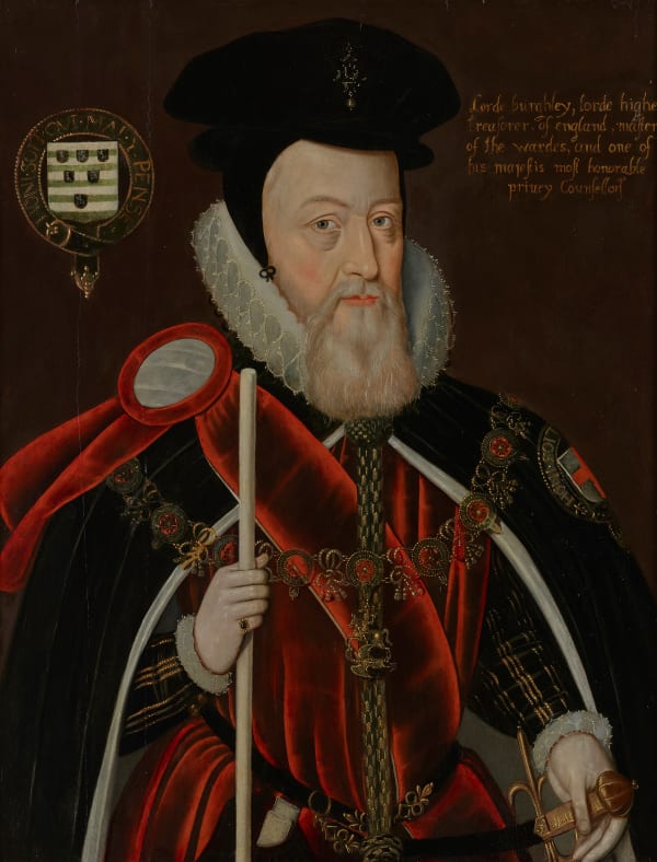 English School, Portrait of William Cecil, Lord Burghley (1520-98), Late 1590s