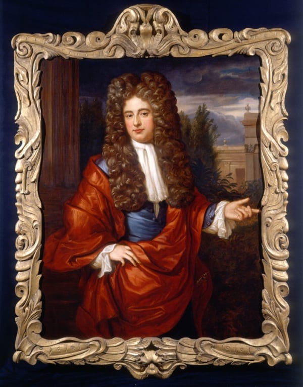 Frederick Kerseboom, Portrait of a Gentleman in a garden, c. 1690