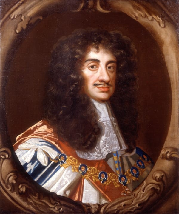 Studio of Sir Peter Lely, Portrait of King Charles II (1630-85) in Garter Robes, 1660s