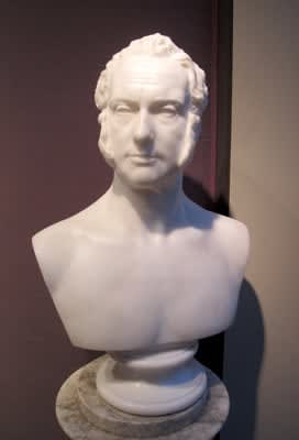 Luigi Persico, Marble Bust of Henry John Temple (1784-1865), 3rd Viscount Palmerston , mid 19th century