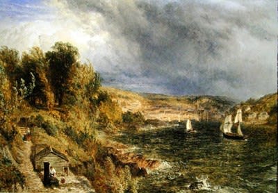 Henry Dawson, Dartmouth from St Petrox Churchyard, 1852