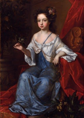 Studio of Willem Wissing, Portrait of a Young Girl, a member of the Garrard family of Lamer Park, c. 1685