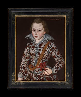 English School, Portrait of a Young Boy, 1608