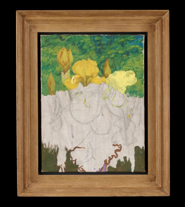 Cedric Morris, Irises, an unfinished work, 1960s
