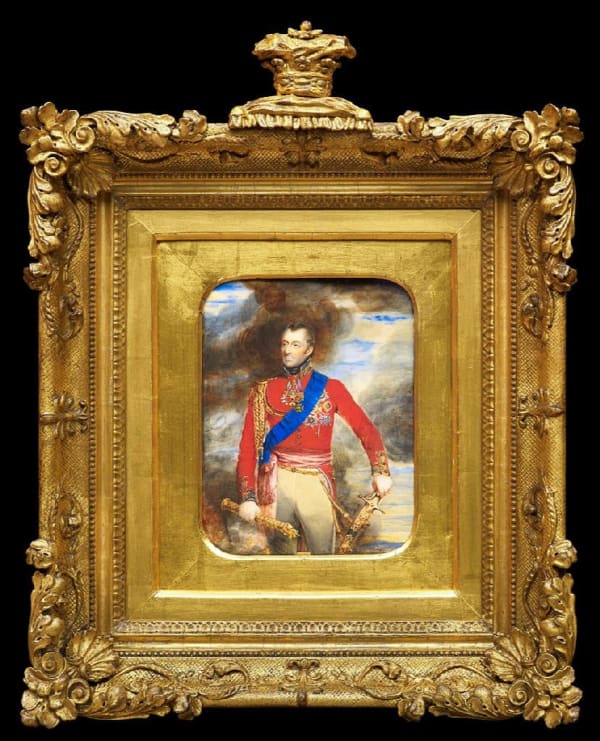 William Grimaldi, A 'cabinet' sized portrait miniature of Arthur Wellesley, 1st Duke of Wellington (1769-1852), in field marshal’s uniform, 1814