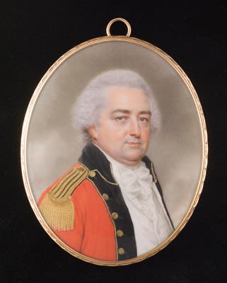 John Smart, Portrait miniature of a senior official of the East India Company's service, probably a senior officer of the Company's Madras Army, 1794