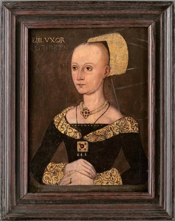 English School, Portrait of Elizabeth Woodville (c. 1437-92), Queen of England, c. 1540-70