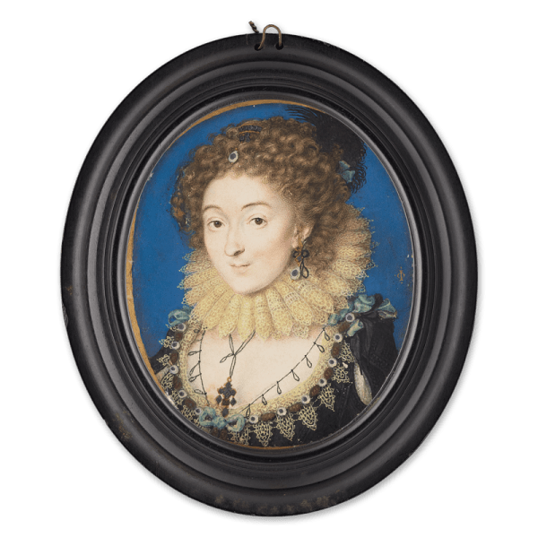 Isaac Oliver, A lady (formerly called Katherine, Countess of Huntingdon), c.1610-1615