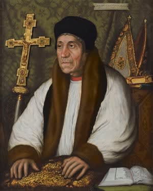 After Hans Holbein, Portrait of William Warham (c. 1450-1532), Archbishop of Canterbury, 18th Century