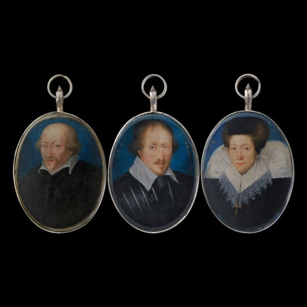 Flemish School, A set of three portrait miniatures, 1618