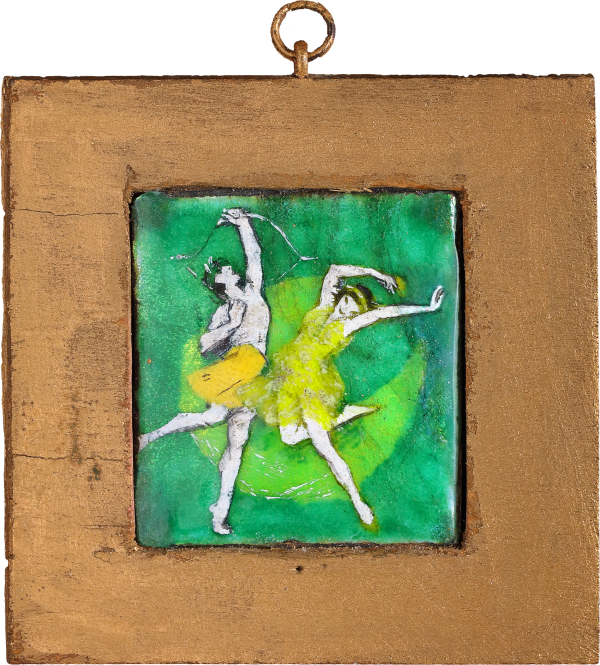 laura knight enamels, dancers of the ballets russes